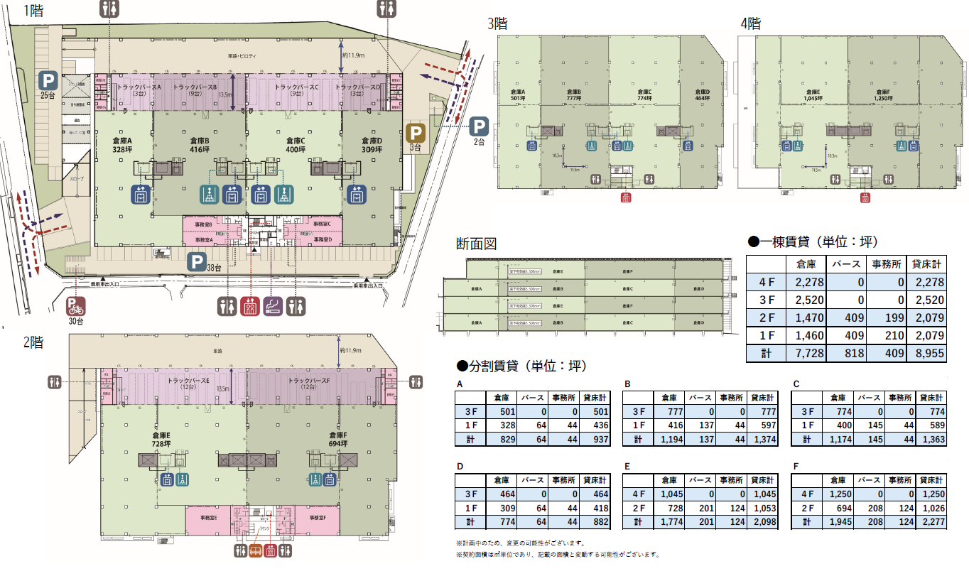 プラン・面積表